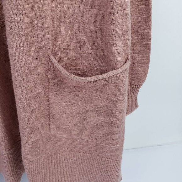 Madewell XXS Dusty Rose Pink Cardigan Sweater Pockets Cotton Blend Women - Picture 4 of 13